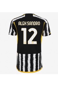 Fotbalové Dres Juventus Alex Sandro #12 Dámské Domácí Oblečení 2023-24 Krátký Rukáv